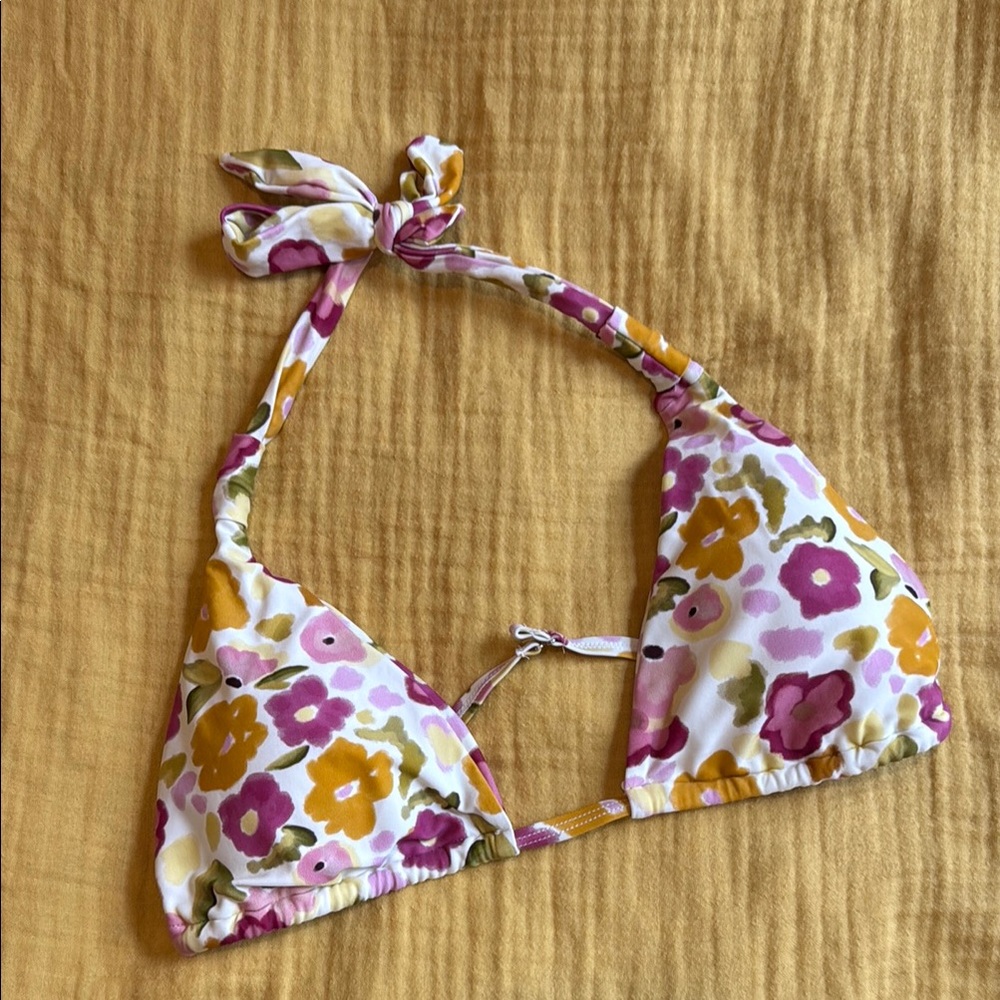Floral Halter Tie Bikini